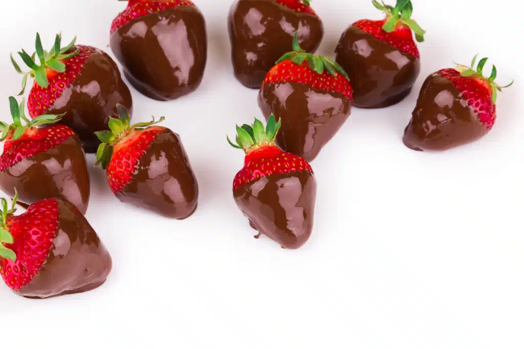 Frases para vender fresas con chocolate